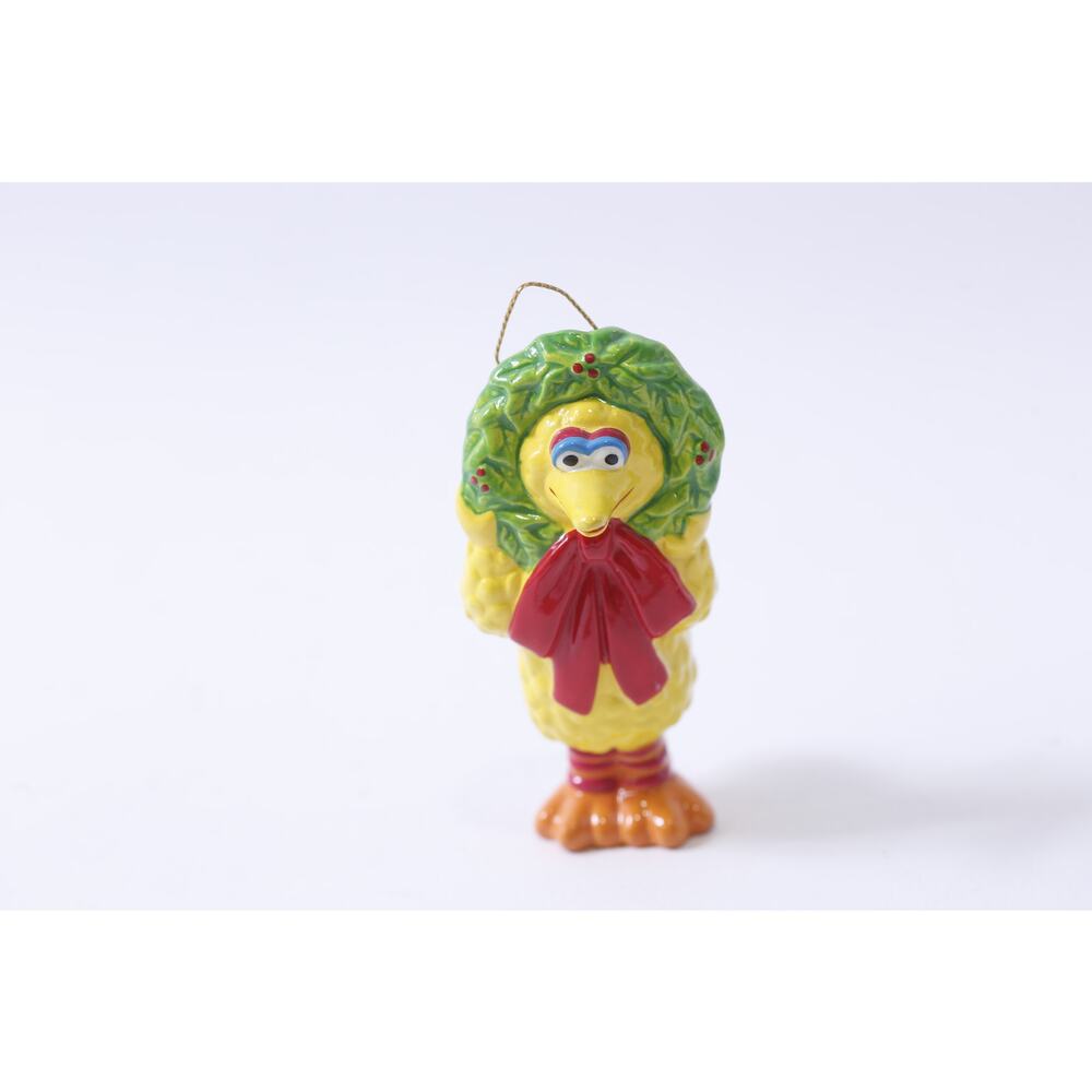 1980, Muppets, Big Bird, Korea, Ceramic, Ornament, Christmas, Vintage, Holiday,